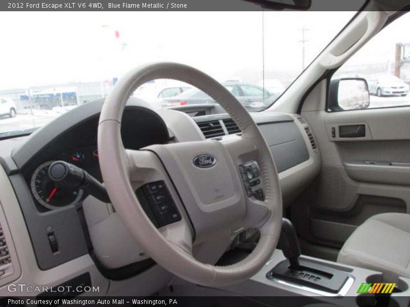 Blue Flame Metallic / Stone 2012 Ford Escape XLT V6 4WD