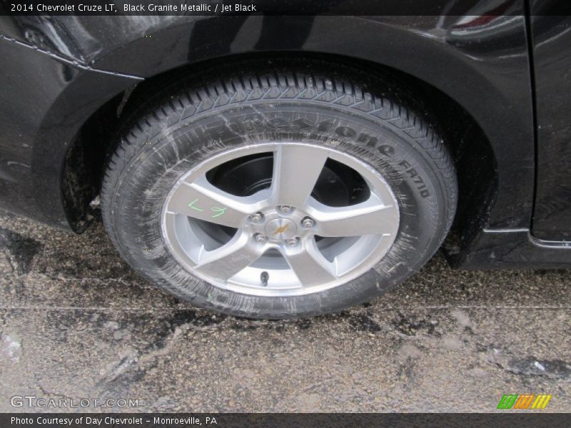 Black Granite Metallic / Jet Black 2014 Chevrolet Cruze LT