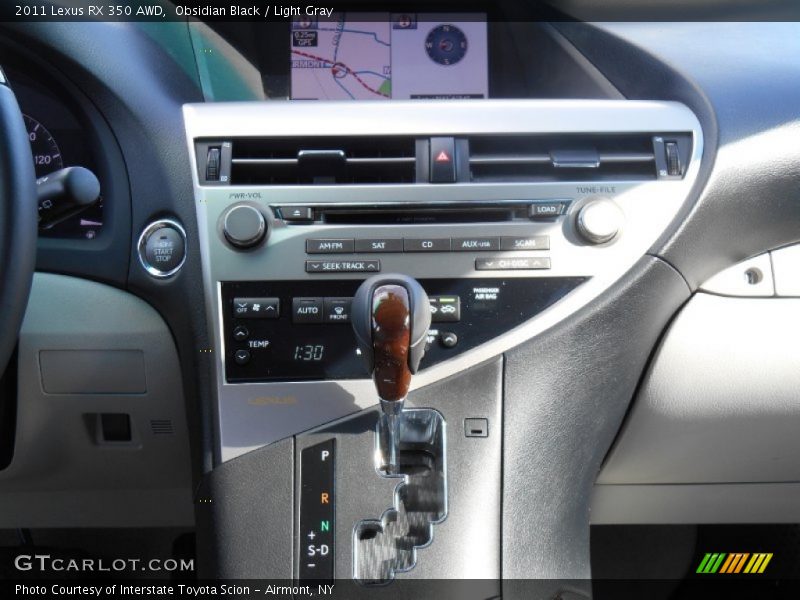 Obsidian Black / Light Gray 2011 Lexus RX 350 AWD