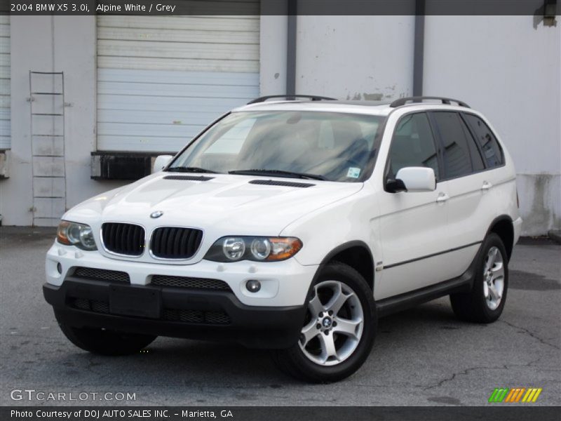 Alpine White / Grey 2004 BMW X5 3.0i