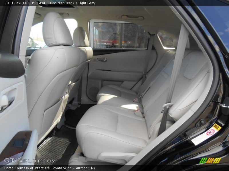 Obsidian Black / Light Gray 2011 Lexus RX 350 AWD