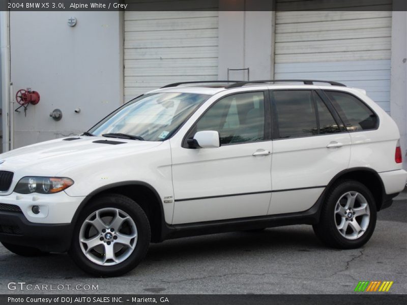 Alpine White / Grey 2004 BMW X5 3.0i