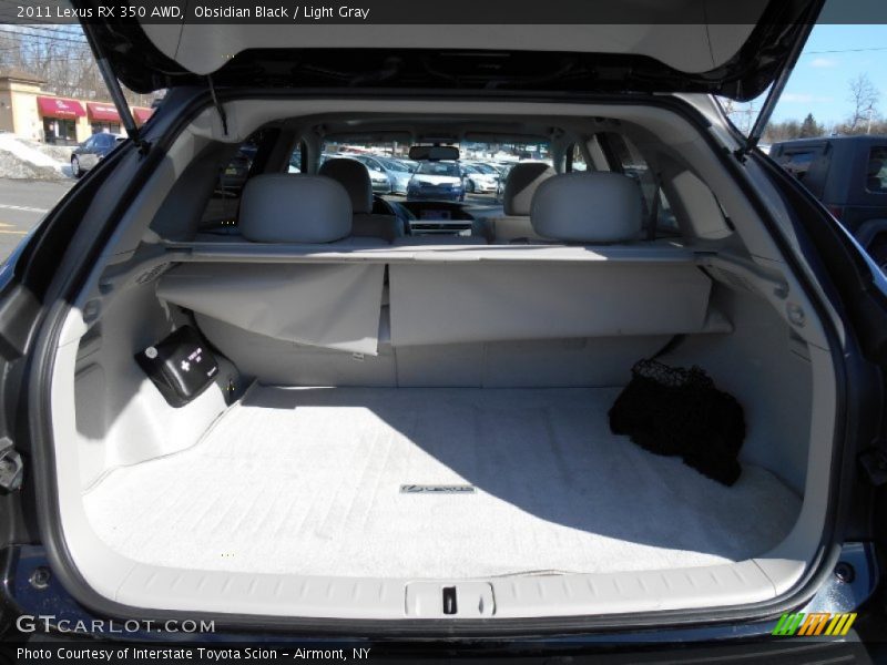 Obsidian Black / Light Gray 2011 Lexus RX 350 AWD