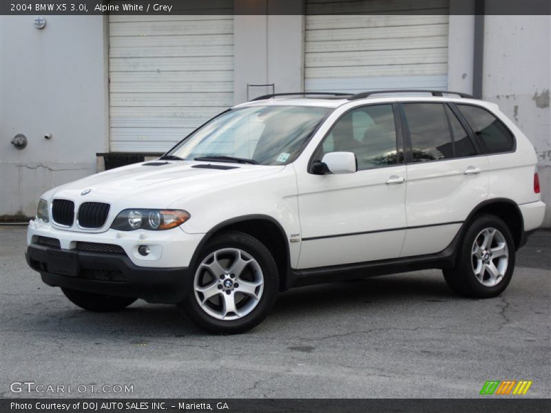 Alpine White / Grey 2004 BMW X5 3.0i