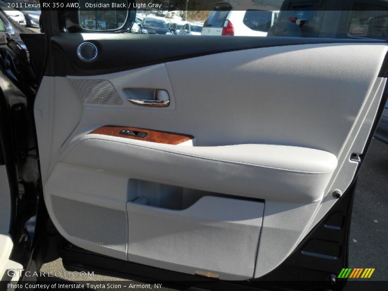 Obsidian Black / Light Gray 2011 Lexus RX 350 AWD