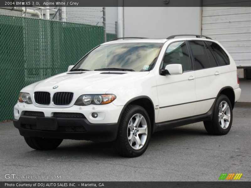 Alpine White / Grey 2004 BMW X5 3.0i