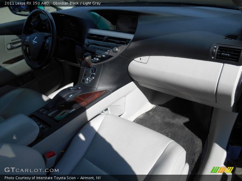 Obsidian Black / Light Gray 2011 Lexus RX 350 AWD