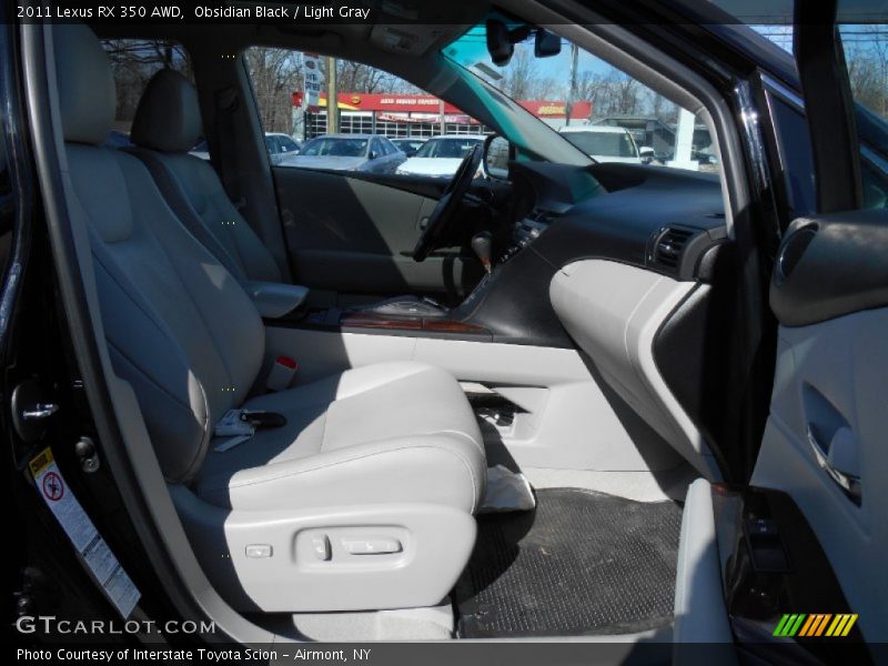 Obsidian Black / Light Gray 2011 Lexus RX 350 AWD