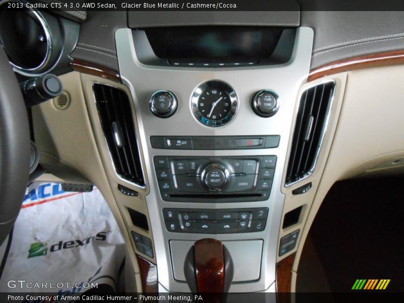 Glacier Blue Metallic / Cashmere/Cocoa 2013 Cadillac CTS 4 3.0 AWD Sedan