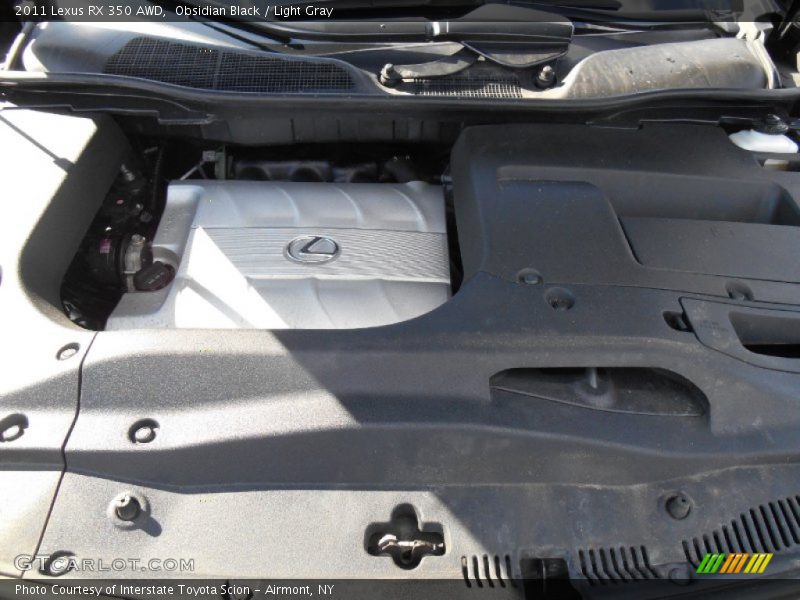 Obsidian Black / Light Gray 2011 Lexus RX 350 AWD