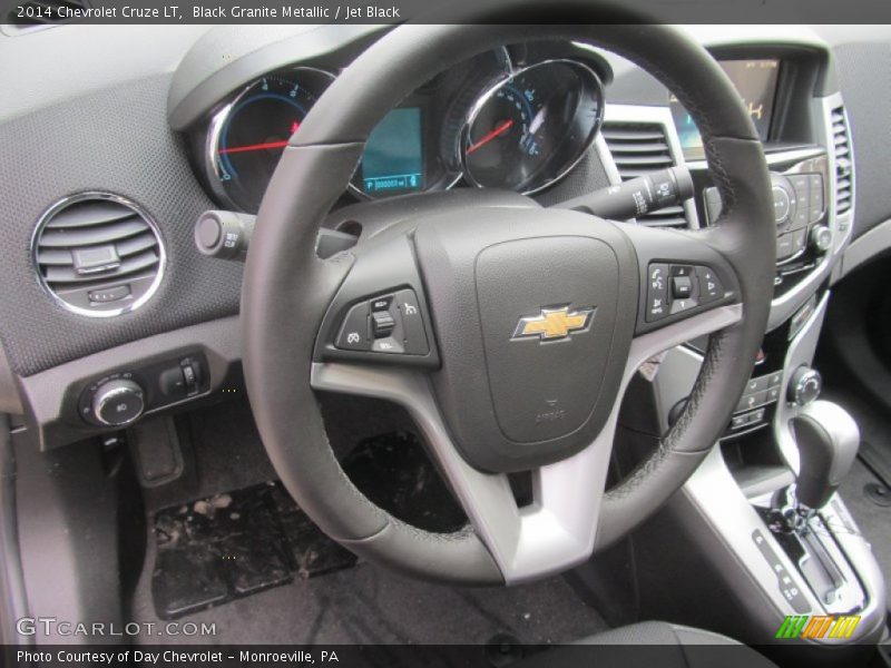 Black Granite Metallic / Jet Black 2014 Chevrolet Cruze LT
