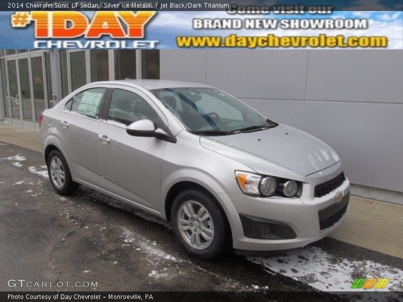 Silver Ice Metallic / Jet Black/Dark Titanium 2014 Chevrolet Sonic LT Sedan