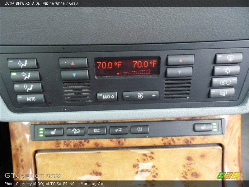 Alpine White / Grey 2004 BMW X5 3.0i