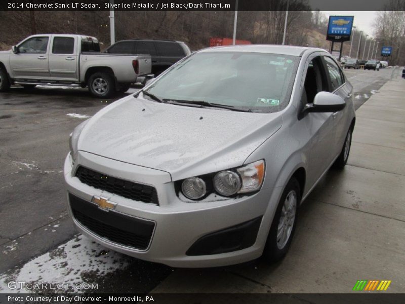Silver Ice Metallic / Jet Black/Dark Titanium 2014 Chevrolet Sonic LT Sedan