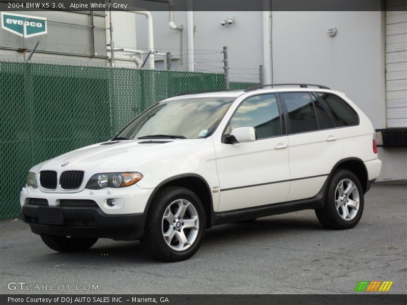 Alpine White / Grey 2004 BMW X5 3.0i