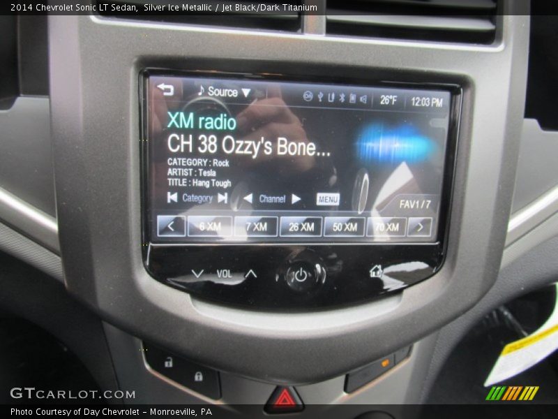 Silver Ice Metallic / Jet Black/Dark Titanium 2014 Chevrolet Sonic LT Sedan