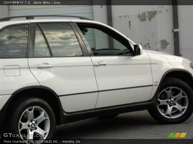 Alpine White / Grey 2004 BMW X5 3.0i