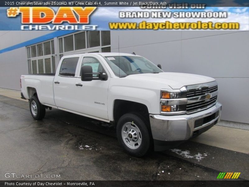 Summit White / Jet Black/Dark Ash 2015 Chevrolet Silverado 2500HD WT Crew Cab 4x4
