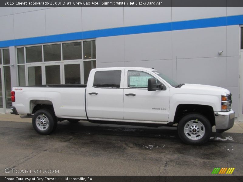 Summit White / Jet Black/Dark Ash 2015 Chevrolet Silverado 2500HD WT Crew Cab 4x4