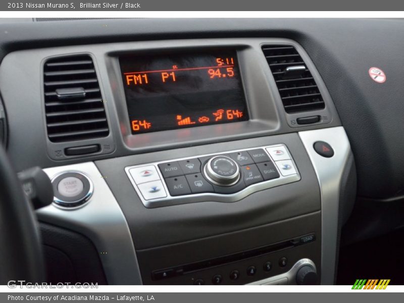 Brilliant Silver / Black 2013 Nissan Murano S
