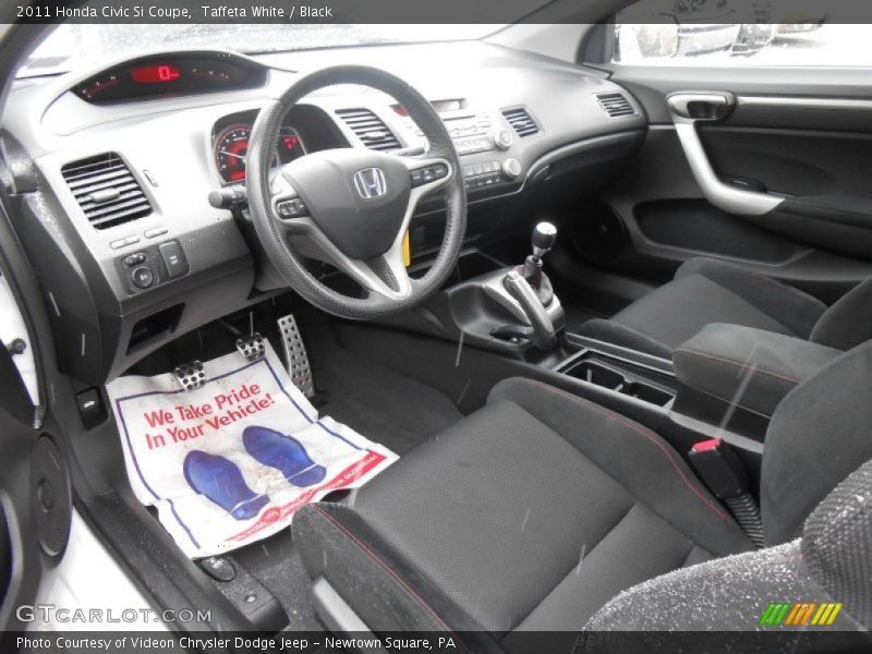 Taffeta White / Black 2011 Honda Civic Si Coupe