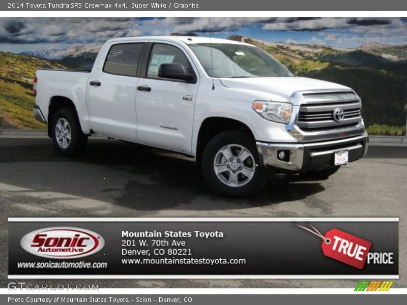 Super White / Graphite 2014 Toyota Tundra SR5 Crewmax 4x4