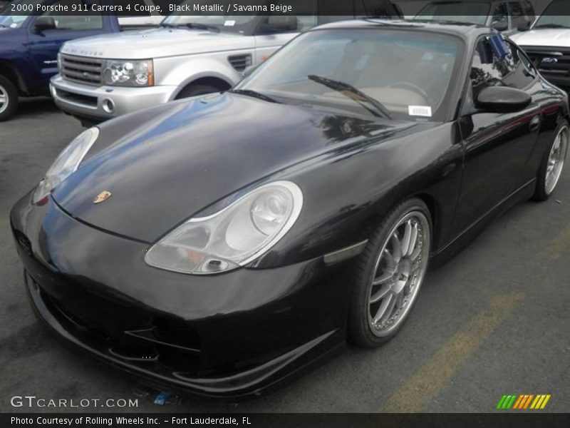 Black Metallic / Savanna Beige 2000 Porsche 911 Carrera 4 Coupe