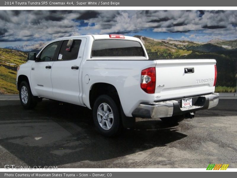 Super White / Sand Beige 2014 Toyota Tundra SR5 Crewmax 4x4
