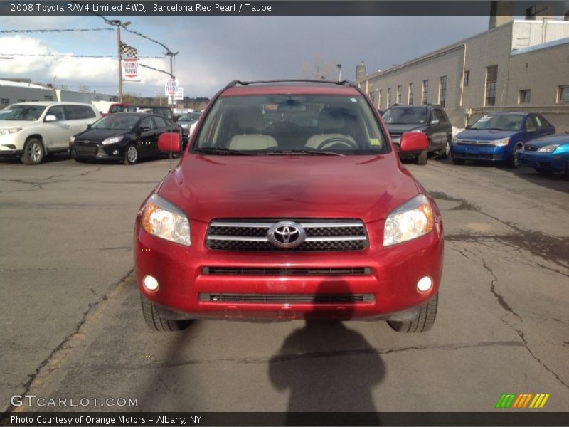 Barcelona Red Pearl / Taupe 2008 Toyota RAV4 Limited 4WD