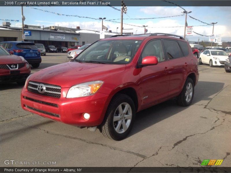Barcelona Red Pearl / Taupe 2008 Toyota RAV4 Limited 4WD