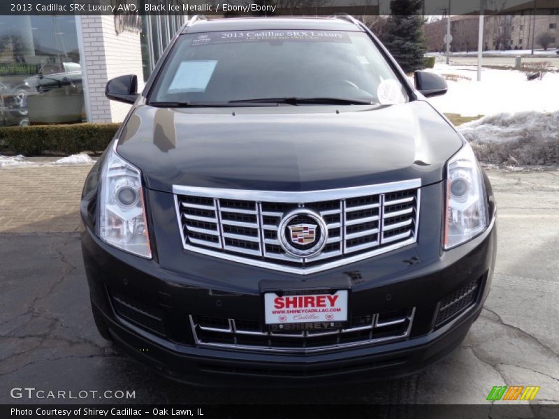 Black Ice Metallic / Ebony/Ebony 2013 Cadillac SRX Luxury AWD