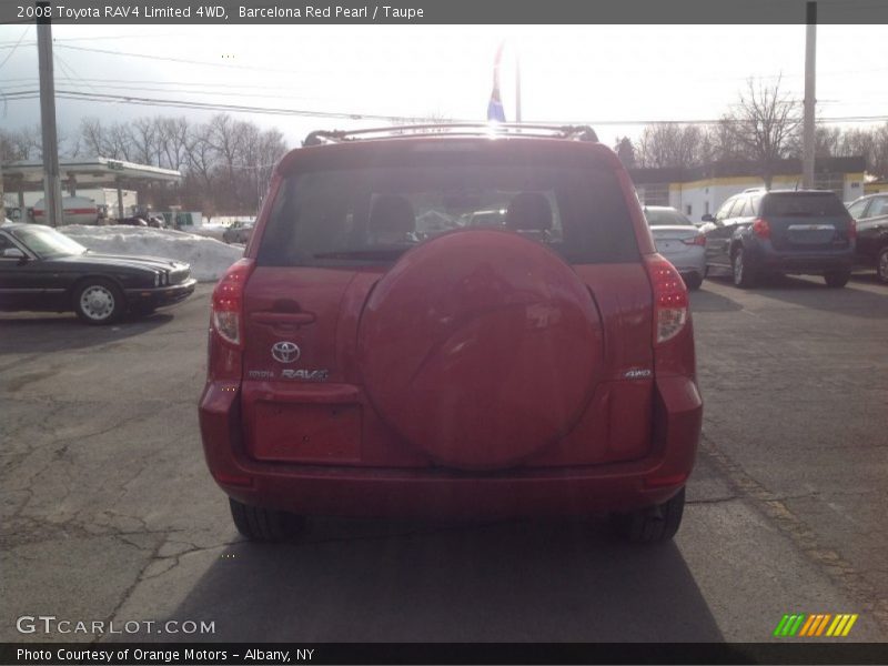 Barcelona Red Pearl / Taupe 2008 Toyota RAV4 Limited 4WD