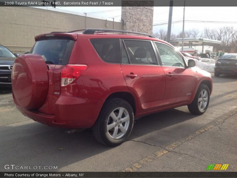 Barcelona Red Pearl / Taupe 2008 Toyota RAV4 Limited 4WD