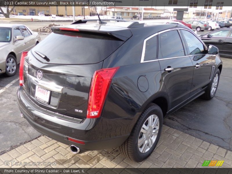 Black Ice Metallic / Ebony/Ebony 2013 Cadillac SRX Luxury AWD