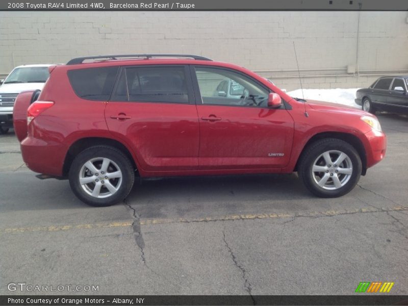 Barcelona Red Pearl / Taupe 2008 Toyota RAV4 Limited 4WD
