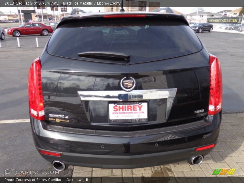 Black Ice Metallic / Ebony/Ebony 2013 Cadillac SRX Luxury AWD