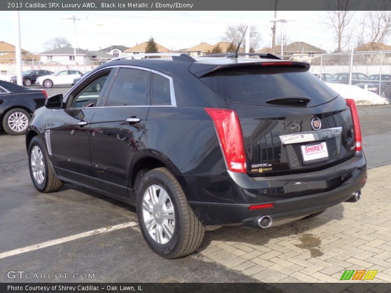 Black Ice Metallic / Ebony/Ebony 2013 Cadillac SRX Luxury AWD