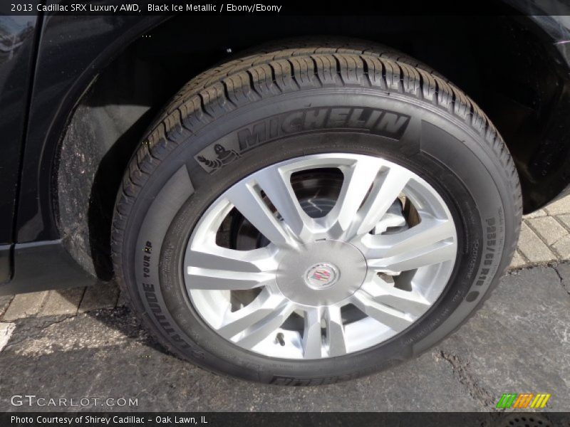Black Ice Metallic / Ebony/Ebony 2013 Cadillac SRX Luxury AWD