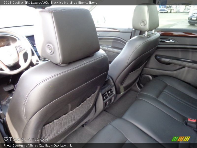Black Ice Metallic / Ebony/Ebony 2013 Cadillac SRX Luxury AWD