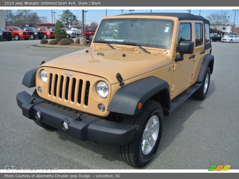 Dune / Black 2014 Jeep Wrangler Unlimited Sport 4x4