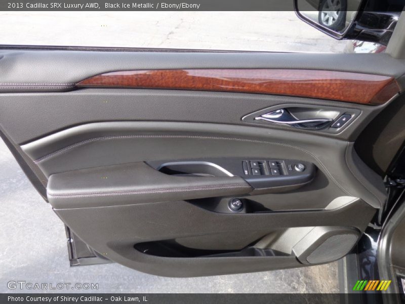 Black Ice Metallic / Ebony/Ebony 2013 Cadillac SRX Luxury AWD