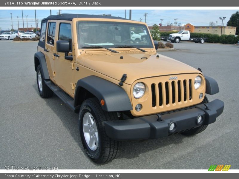 Dune / Black 2014 Jeep Wrangler Unlimited Sport 4x4