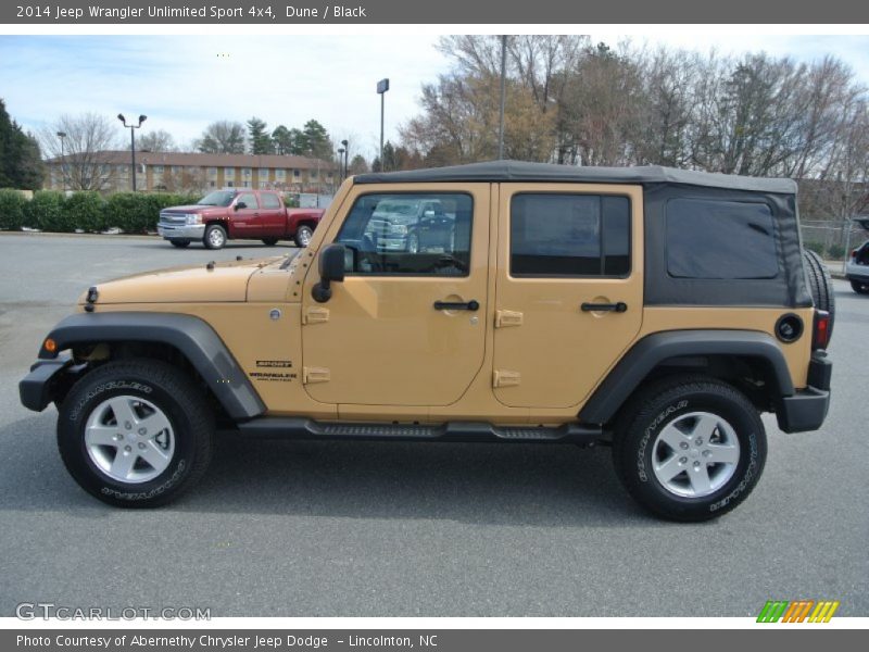 Dune / Black 2014 Jeep Wrangler Unlimited Sport 4x4