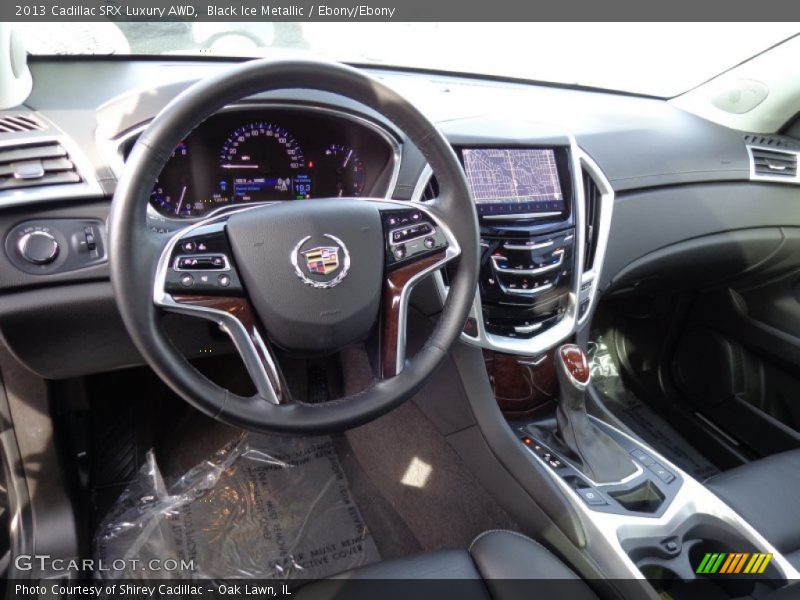 Black Ice Metallic / Ebony/Ebony 2013 Cadillac SRX Luxury AWD