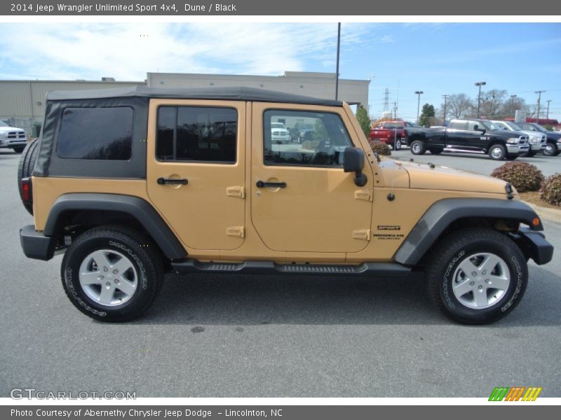 Dune / Black 2014 Jeep Wrangler Unlimited Sport 4x4