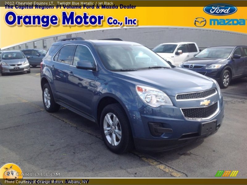 Twilight Blue Metallic / Jet Black 2012 Chevrolet Equinox LT