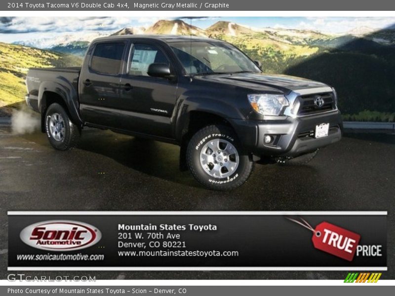 Magnetic Gray Metallic / Graphite 2014 Toyota Tacoma V6 Double Cab 4x4