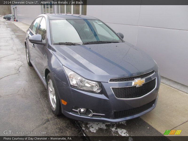 Atlantis Blue Metallic / Jet Black 2014 Chevrolet Cruze LT