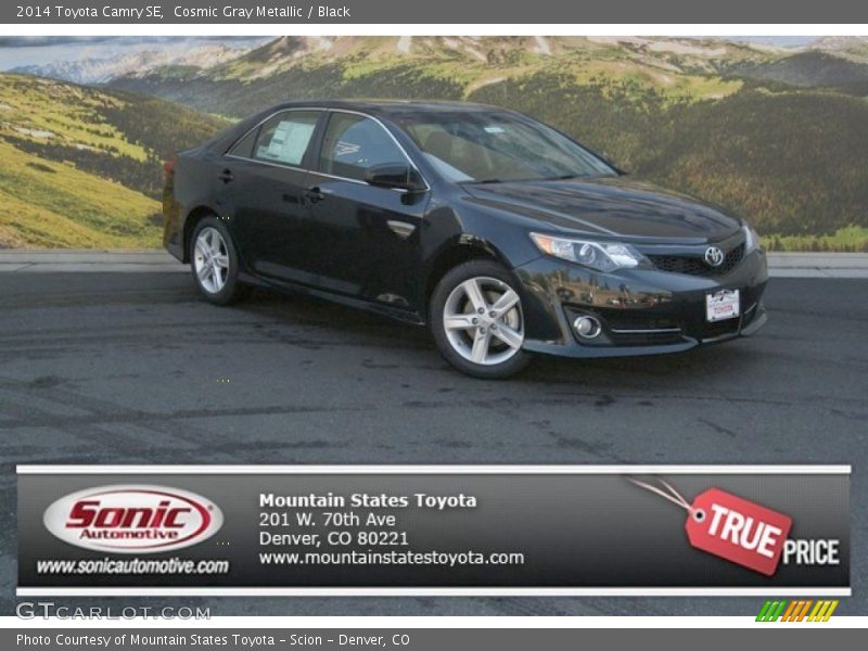 Cosmic Gray Metallic / Black 2014 Toyota Camry SE