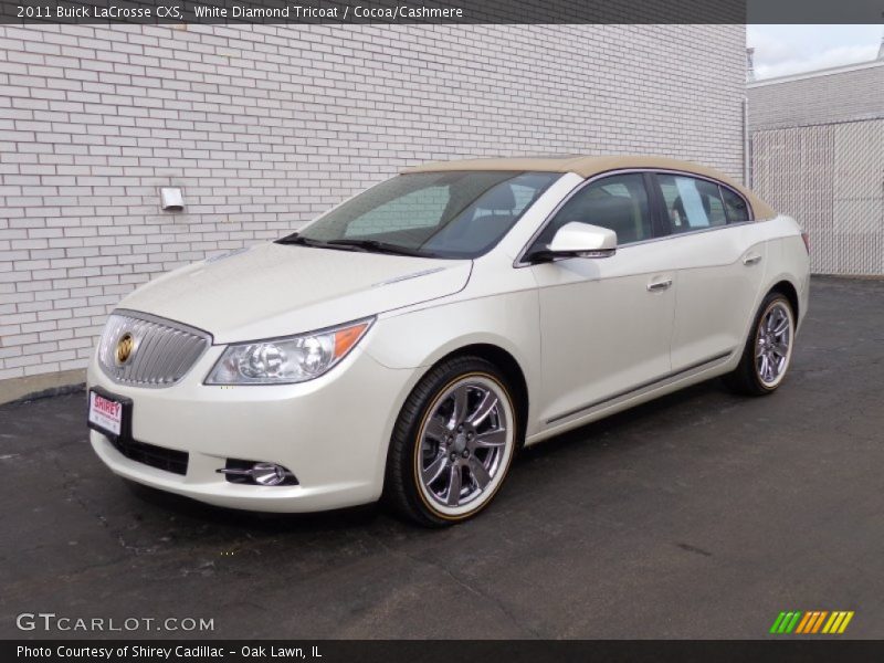 White Diamond Tricoat / Cocoa/Cashmere 2011 Buick LaCrosse CXS